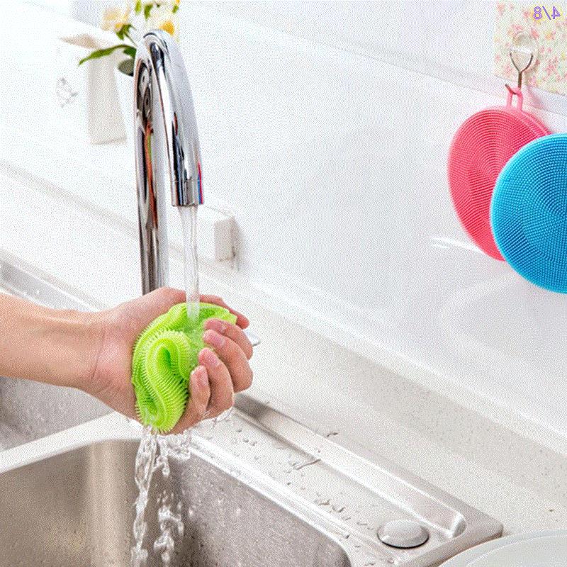 Can use silica gel to wash dishes repeatedly brush fruit brush kitchen brush fruits and vegetables clean washing brush