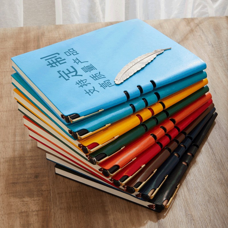 Business B5 Notepad Custom Gift Box Imitation Leather Simple A5 Notebook Custom Logo Creative Soft Leather Student Book