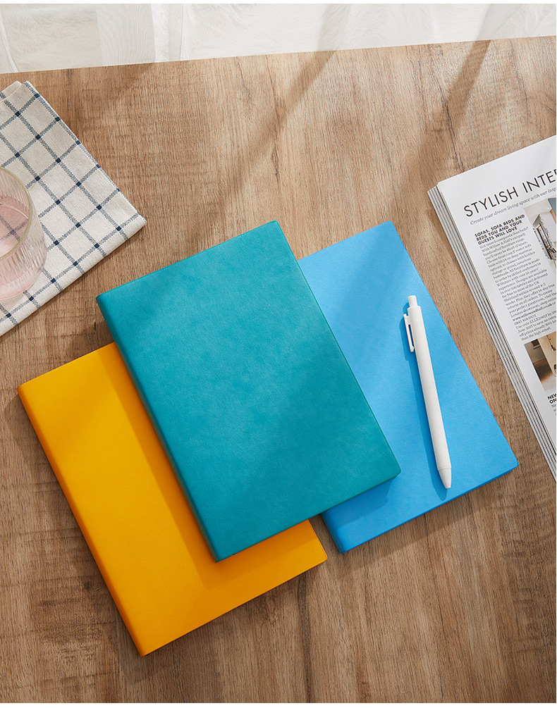 Business B5 Notepad Custom Gift Box Imitation Leather Simple A5 Notebook Custom Logo Creative Soft Leather Student Book Business B5 Notepad Custom Gift Box Imitation Leather Simple A5 Notebook Custom Logo Creative Soft Leather Student Book