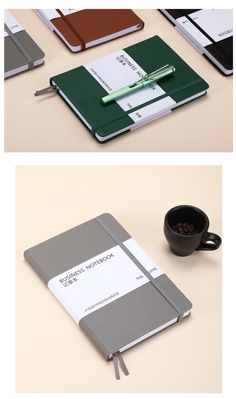 Notebook A5 Business Bandage Notepad Elastic Band Diary Printed Logo Notebook A5 Business Bandage Notepad Elastic Band Diary Printed Logo