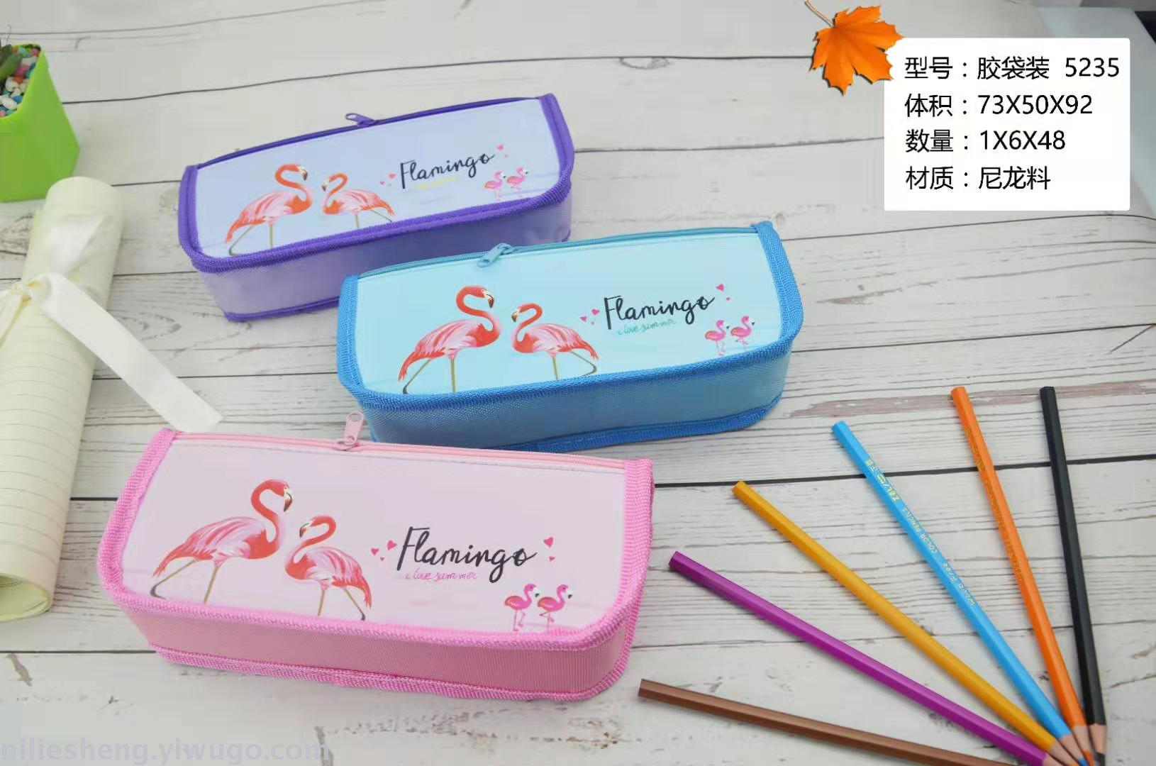 52 series OPP pen bag LOL girls double zipper waterproof high - capacity nylon cartoon new mixed color mixed picture pen box