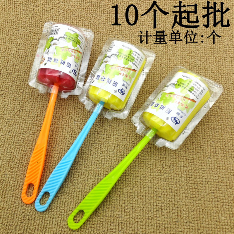 D1124 5011# sponge Brush Glass Clean Brush long handle Brush Cup Long bottle Teacup Brush Wash Cup