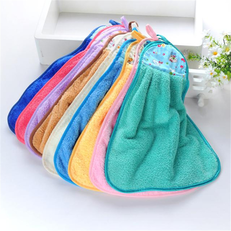 Hanging Cartoon Coral Fleece Hand Towel Kitchen Cleaning Towel Lint-Free Absorbent Cloth Dishcloth Cleaning Cloth Hanging Cartoon Coral Fleece Hand Towel Kitchen Cleaning Towel Lint-Free Absorbent Cloth Dishcloth Cleaning Cloth