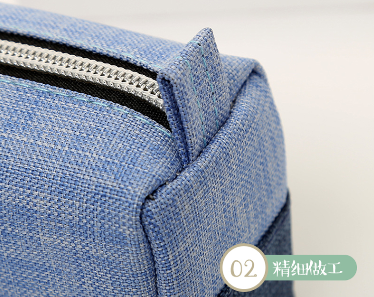 Splicing stationery bag plain simple elegant pen bag storage bag male and female students neutral portable pen case Splicing stationery bag plain simple elegant pen bag storage bag male and female students neutral portable pen case