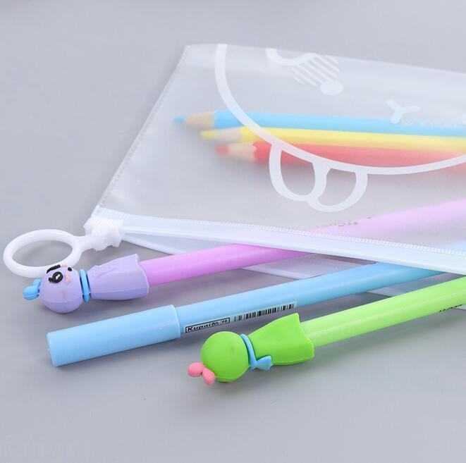 Stationery cute pull side storage bag environmental pvc file bag bill data bag pen bag cosmetics store
