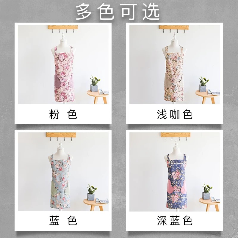 Korean style kitchen towel apron double layer waterproof rural style can wipe hand apron anti - oil and anti - pollution apron Korean style kitchen towel apron double layer waterproof rural style can wipe hand apron anti - oil and anti - pollution apron