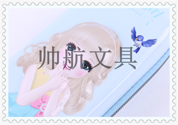 Manufacturers direct marketing sweetheart girl design fashion primary and secondary school students pen bag stationery bag color design variety