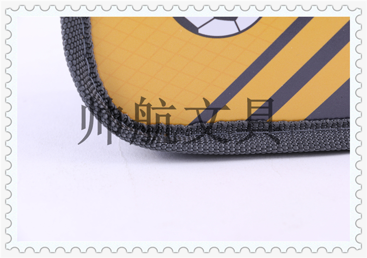 Sports football wind pattern decoration large canvas mixed color pen bag