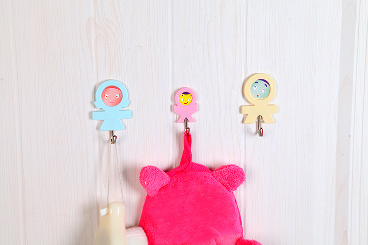 Kitchen Family of Three Creative Cute Hook Multi-Purpose Wall Mounted Hoy Bathroom Towel Sticky Hook 3 Pack Kitchen Family of Three Creative Cute Hook Multi-Purpose Wall Mounted Hoy Bathroom Towel Sticky Hook 3 Pack