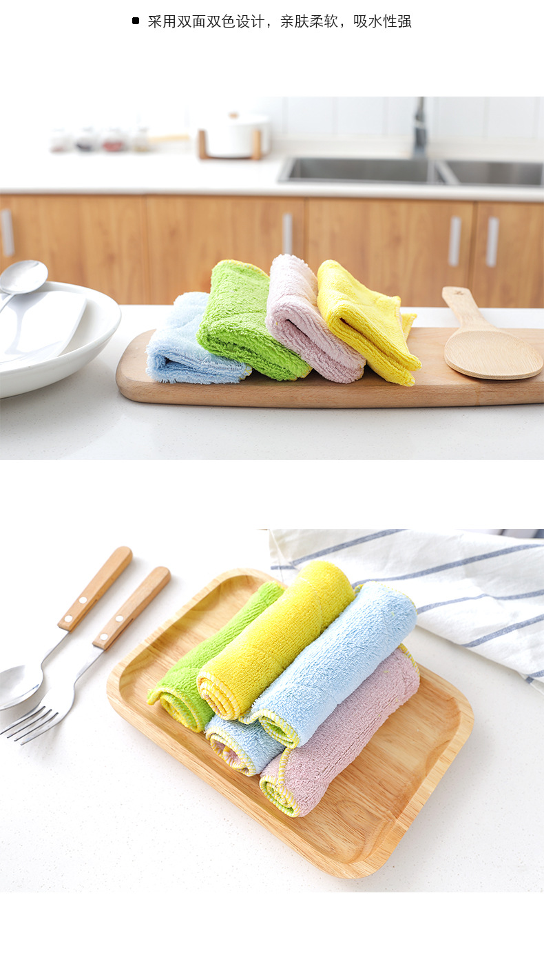 1368 Ultra-Fine Fiber Double-Sided and Water-Absorbing Cloth Extra Thick No Hair Shedding Oil-Free Dish Towel Kitchen Dishcloth 1368 Ultra-Fine Fiber Double-Sided and Water-Absorbing Cloth Extra Thick No Hair Shedding Oil-Free Dish Towel Kitchen Dishcloth