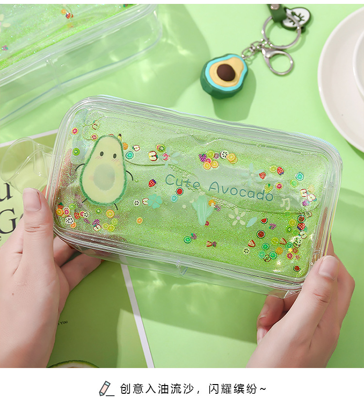Fat bag avocado pencil bag fruit pen bag large capacity pencil bag stationery bag Fat bag avocado pencil bag fruit pen bag large capacity pencil bag stationery bag