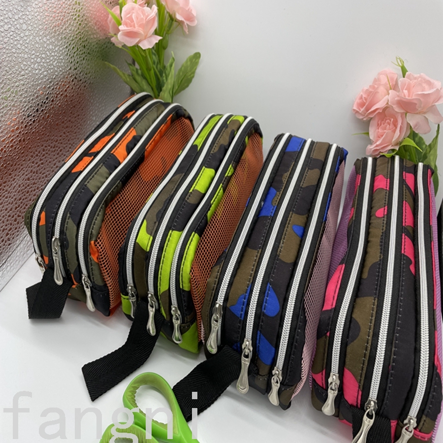 Mi Cai Male and Female Primary and Secondary School Students New Zipper Multi-Layer Pen Bag Stationery Case Mi Cai Male and Female Primary and Secondary School Students New Zipper Multi-Layer Pen Bag Stationery Case