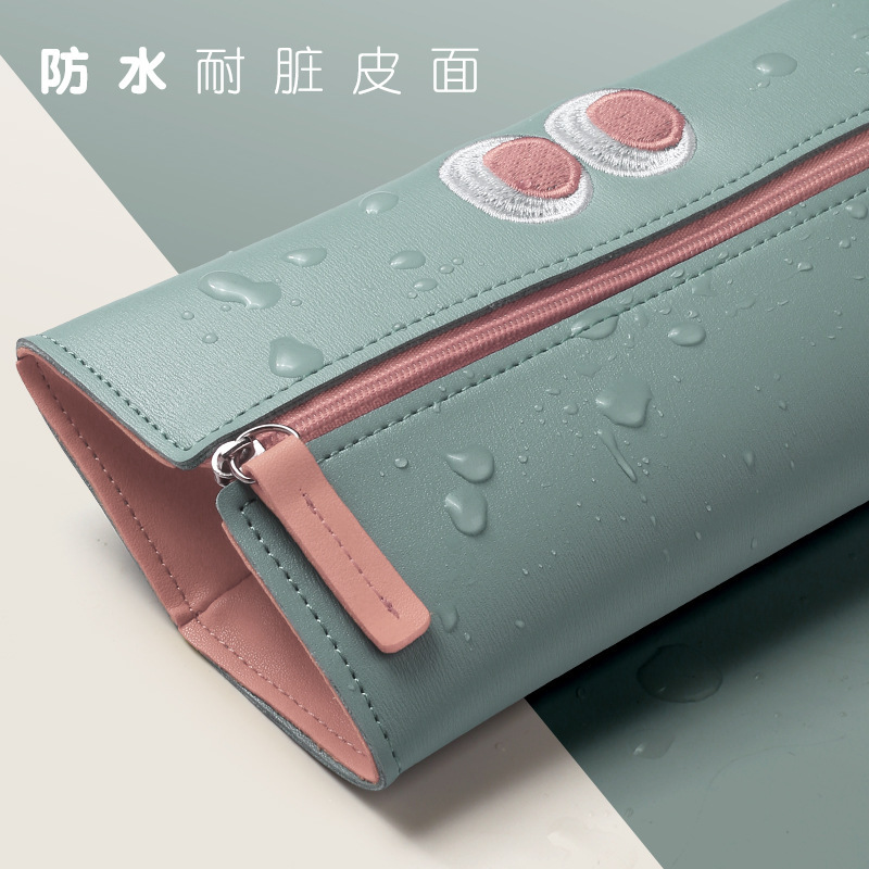 Pu Pen Bag Stationery Box Simple Large Capacity Pencil Case