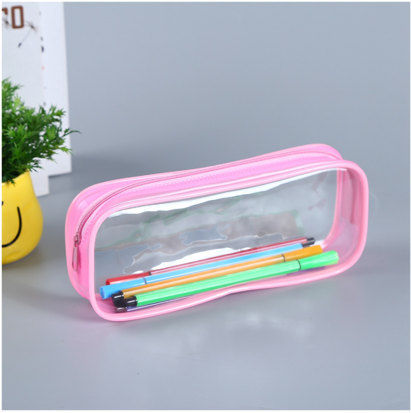 PVC Pen Bag Fashion and Convenient Student Pencil Case Stationery Case Pencil Bag File Bag