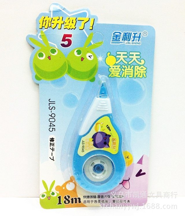 Gino 9102 Korean cartoon learning stationery elementary school correction tape correction tape office supplies wholesale Gino 9102 Korean cartoon learning stationery elementary school correction tape correction tape office supplies wholesale