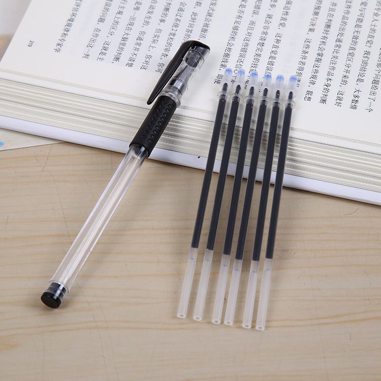 Factory direct sales office supplies black neutral pen student stationery signature pen 0.5mm yiwu stationery wholesale Factory direct sales office supplies black neutral pen student stationery signature pen 0.5mm yiwu stationery wholesale