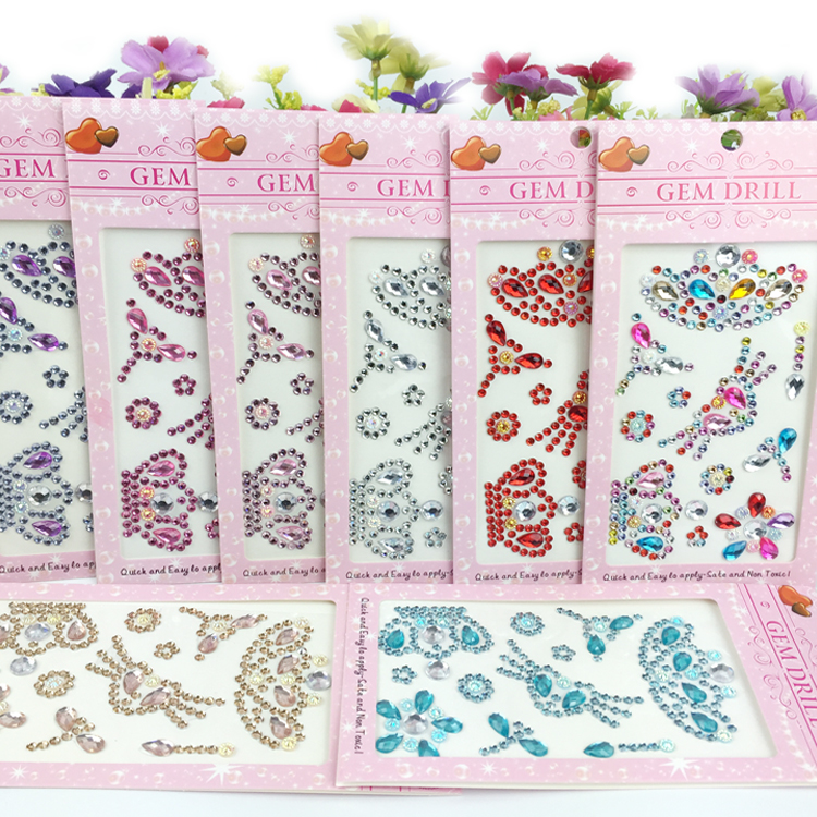 Genuine resin diamond decoration mobile phone furniture office supplies children&#039;s award l sticker environmental