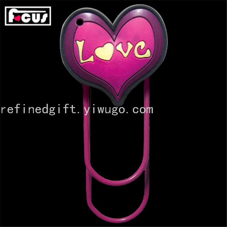 Hot Sale PVC Soft Glue Bookmark Cartoon Animal Creative Bookmarks Office Office Supplies Factory Direct Sales
