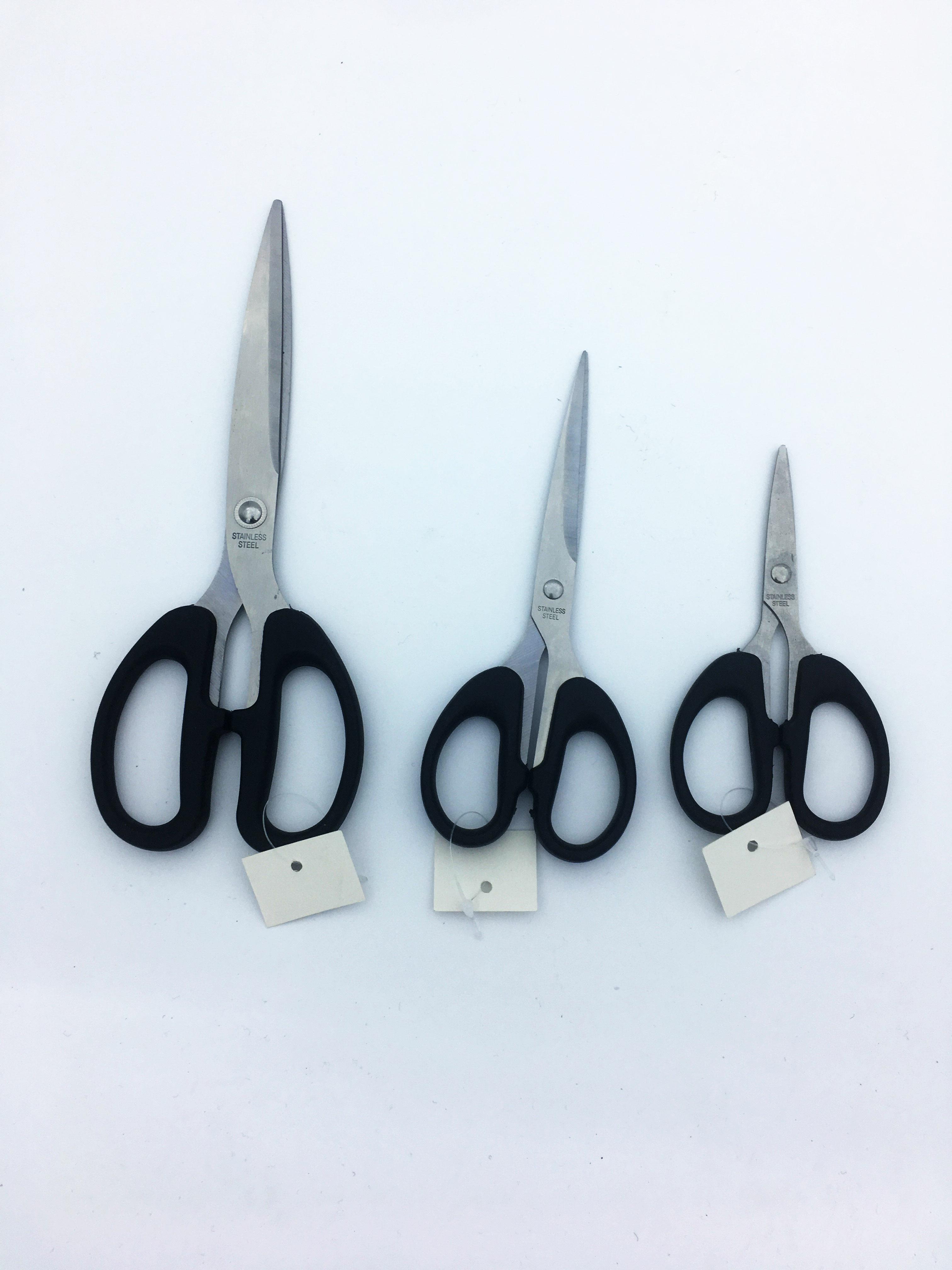 Office Supplies Stainless Steel Office Scissors More Sizes Student Paper Cut by Hand Scissors