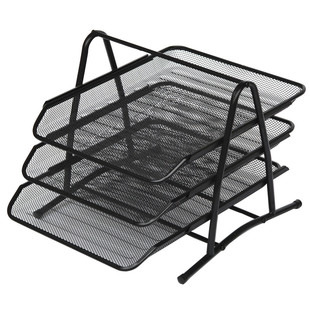 Office Supplies Desktop Metal Barbed Wire Three-Column File Rack Storage Document Rack Triple File Box Stationery Wholesale Office Supplies Desktop Metal Barbed Wire Three-Column File Rack Storage Document Rack Triple File Box Stationery Wholesale