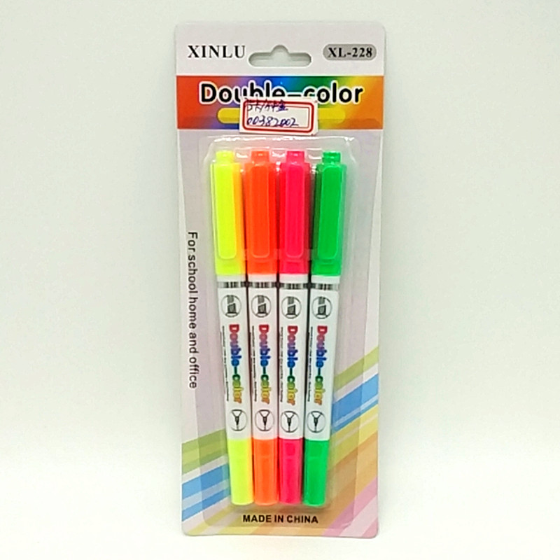 Sunshine Department Store Suction Card Double-Headed Color Fluorescent Pen Student Marking Pen, Watercolor Pen, Office Supplies