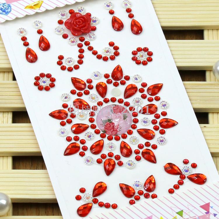 Manufacturer custom-made acrylic water drill paste DIY mobile phone office supplies children sticker resin flower drop Manufacturer custom-made acrylic water drill paste DIY mobile phone office supplies children sticker resin flower drop