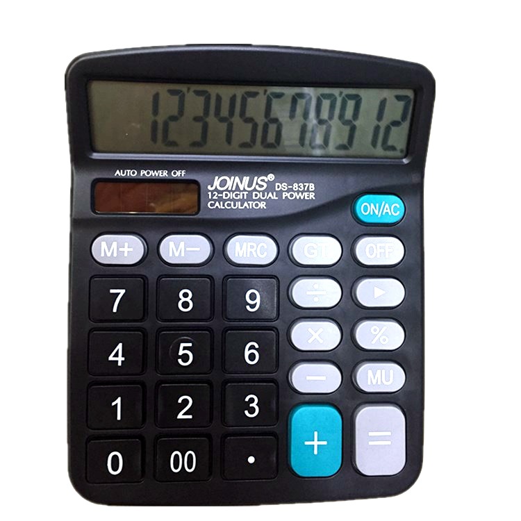 Zhongcheng Calculator 837b Economical Solar Dual Power Computer Office Supplies Desktop Desktop Computing