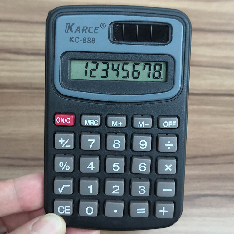 Black KC888 student calculator flip palm calculator office supplies stationery calculator