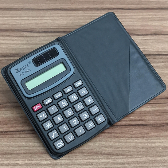 Black KC888 student calculator flip palm calculator office supplies stationery calculator