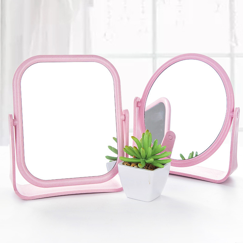 2261 HD One-Sided Makeup Mirror Simple Desktop Dressing Mirror Foldable and Portable Large Square Princess Mirror