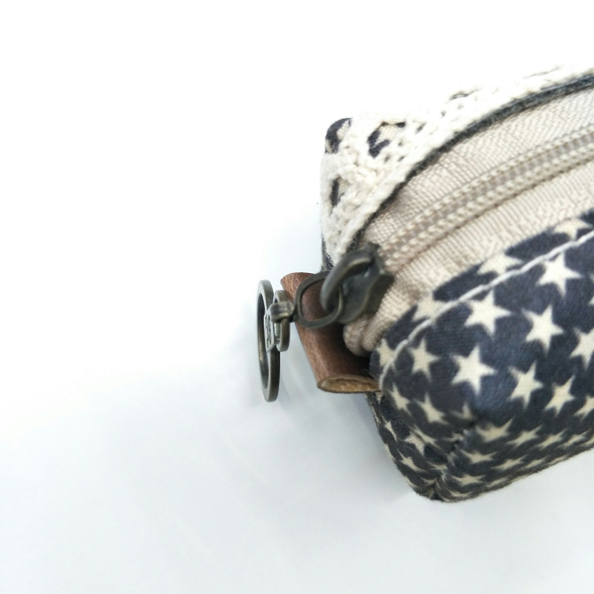 Buhechu Starry Sky Lace Square Fabric Craft Pencil Case Office Supplies Storage Bag Factory Direct Sales Welcome Customization