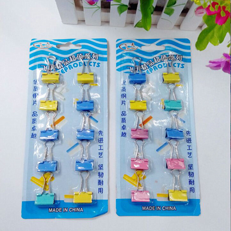 Manufacturer's direct sales office supplies long tail ticket folder clip folder small clip folder suction card 