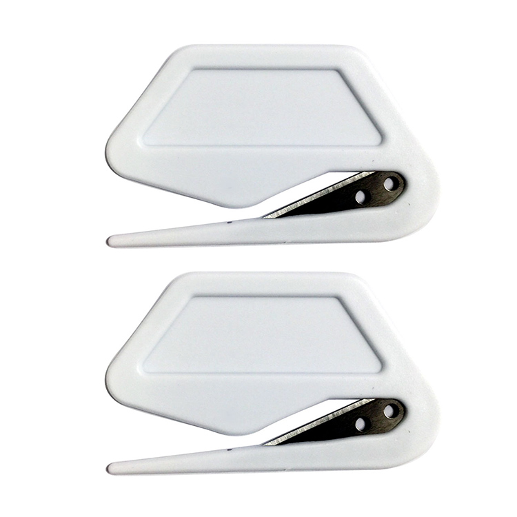 Office Supplies Plastic Letter Opener White-MTC Office Supplies Plastic Letter Opener White-MTC