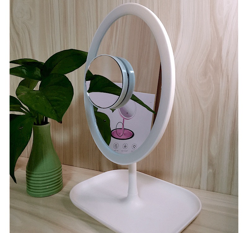 Portable Led Make-up Mirror USB Rechargeable with 5 Times Magnification Dressing Mirror Oval Mirror with Light Portable Led Make-up Mirror USB Rechargeable with 5 Times Magnification Dressing Mirror Oval Mirror with Light