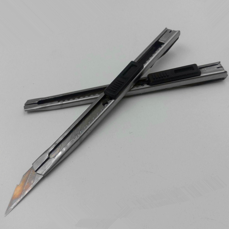 Art Knife Small Size Metal Thickening 30 Degrees Stainless Steel Art Knife DIY Carving Utility Knife Hand-Cut Paper Burin