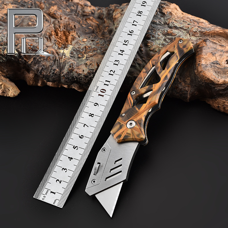 Factory Hot Sale Stainless Steel Folding Utility Knife Carpet Leather Paper Cutter Folding Wallpaper Knife Household Knives