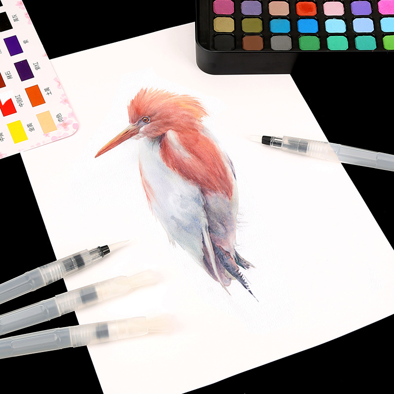 Fountain Pen Nylon Wool Water Storage Writing Brush Watercolor Pen Soft Fur Watercolor Pigment Pen Set Watercolor Writing Brush Brush