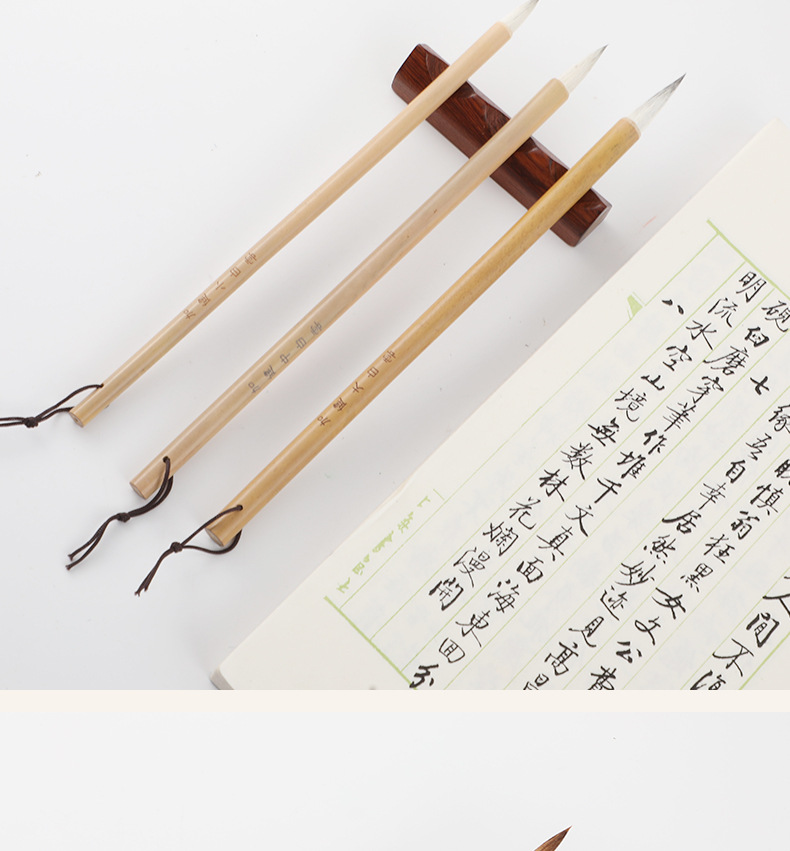 Calligraphy Class Class Writing Brush plus Jianda Baiyun Doubled Both Writing Brush Student Writing Practice Chinese Painting Orchid Bamboo Weasel's Hair Wholesale Calligraphy Class Class Writing Brush plus Jianda Baiyun Doubled Both Writing Brush Student Writing Practice Chinese Painting Orchid Bamboo Weasel's Hair Wholesale