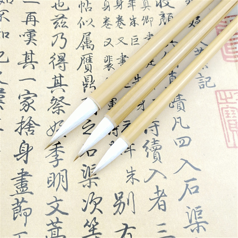 Doubled Both Writing Brush Set Calligraphy Materials Weasel's and Goat's Hair Primary and Middle School Students Calligraphy and Painting Traditional Chinese Painting Watercolor Painting Fine Brushwork Freehand Brushwork Ou Kai Doubled Both Writing Brush Set Calligraphy Materials Weasel's and Goat's Hair Primary and Middle School Students Calligraphy and Painting Traditional Chinese Painting Watercolor Painting Fine Brushwork Freehand Brushwork Ou Kai