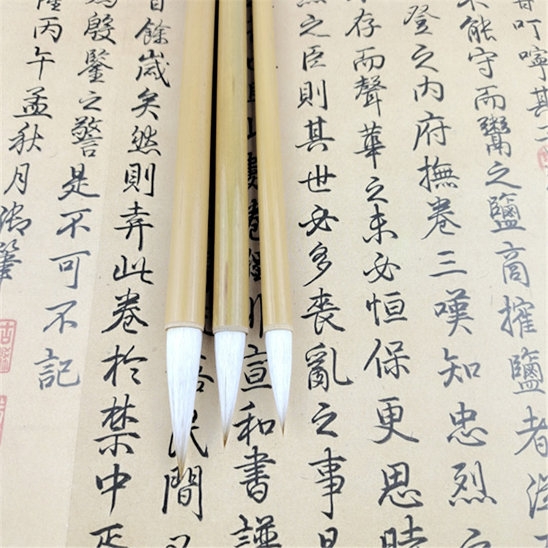 Doubled Both Writing Brush Set Calligraphy Materials Weasel's and Goat's Hair Primary and Middle School Students Calligraphy and Painting Traditional Chinese Painting Watercolor Painting Fine Brushwork Freehand Brushwork Ou Kai Doubled Both Writing Brush Set Calligraphy Materials Weasel's and Goat's Hair Primary and Middle School Students Calligraphy and Painting Traditional Chinese Painting Watercolor Painting Fine Brushwork Freehand Brushwork Ou Kai