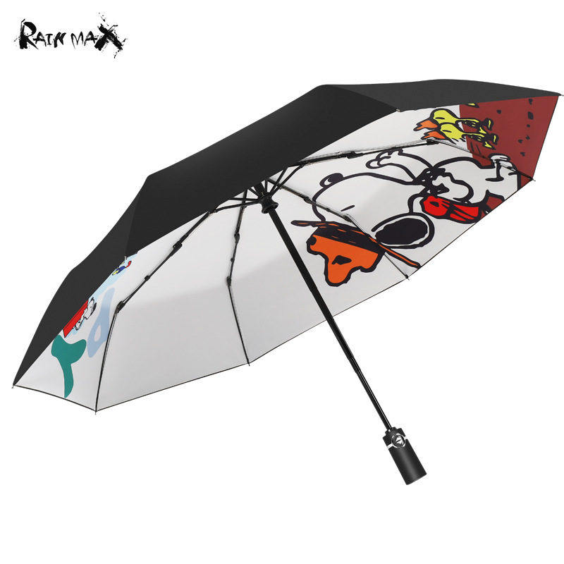 Cross border children Snoopy animation Fully automatic umbrella folding Sun Protection Shade umbrella Men and women