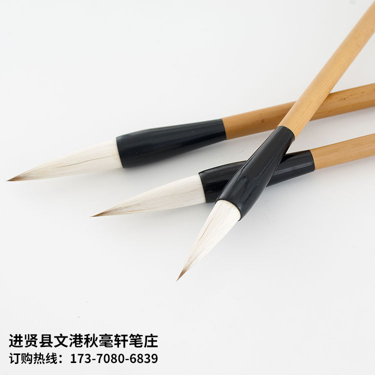 One Piece Dropshipping Student Beginner Weasel&#039;s and Goat&#039;s Hair Writing Brush Calligraphy Training Class Large, Medium and Small Regular Script Set Pen Wholesale