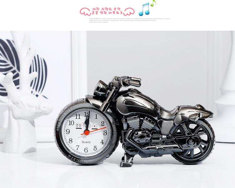 Motorcycle Alarm Clock Clock Table Clock Mini Desktop Clock Small Ornaments Bicycle Shape Gadget Creative Gift Motorcycle Alarm Clock Clock Table Clock Mini Desktop Clock Small Ornaments Bicycle Shape Gadget Creative Gift