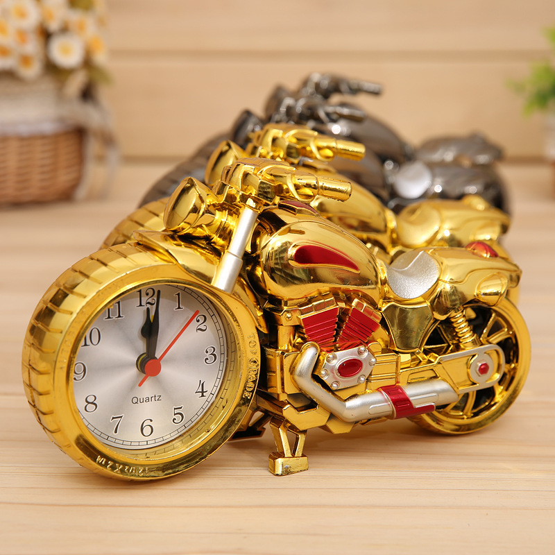 Motorcycle Alarm Clock Clock Table Clock Mini Desktop Clock Small Ornaments Bicycle Shape Gadget Creative Gift Motorcycle Alarm Clock Clock Table Clock Mini Desktop Clock Small Ornaments Bicycle Shape Gadget Creative Gift