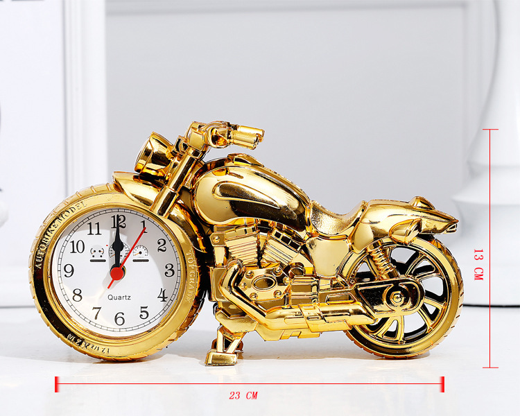 Motorcycle Alarm Clock Clock Table Clock Mini Desktop Clock Small Ornaments Bicycle Shape Gadget Creative Gift Motorcycle Alarm Clock Clock Table Clock Mini Desktop Clock Small Ornaments Bicycle Shape Gadget Creative Gift
