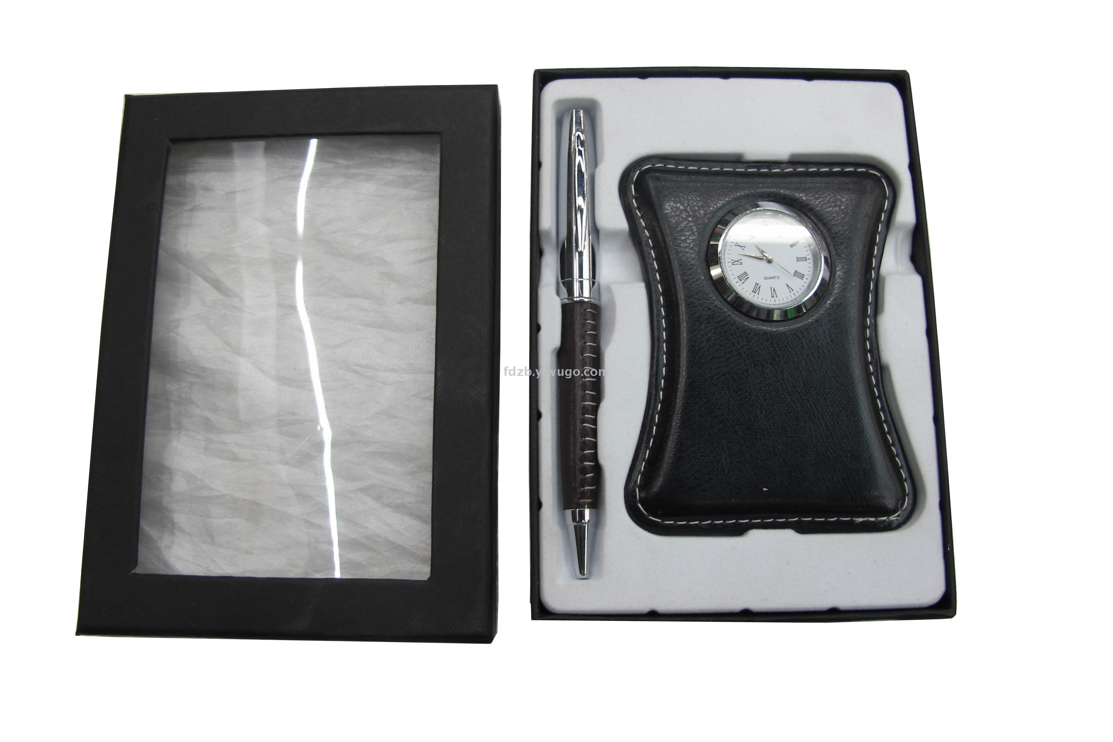 Fashion table set customized LOGO customized enterprise business activities presented desktop clock gift set
