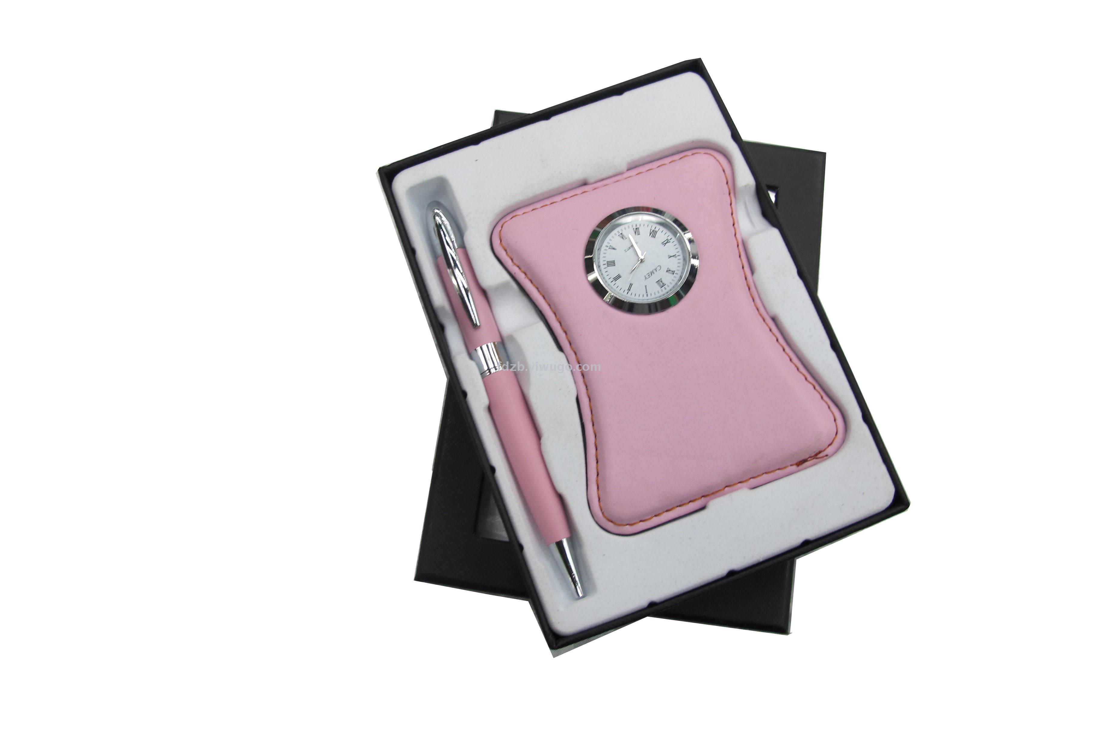 Fashion table set customized LOGO customized enterprise business activities presented desktop clock gift set Fashion table set customized LOGO customized enterprise business activities presented desktop clock gift set