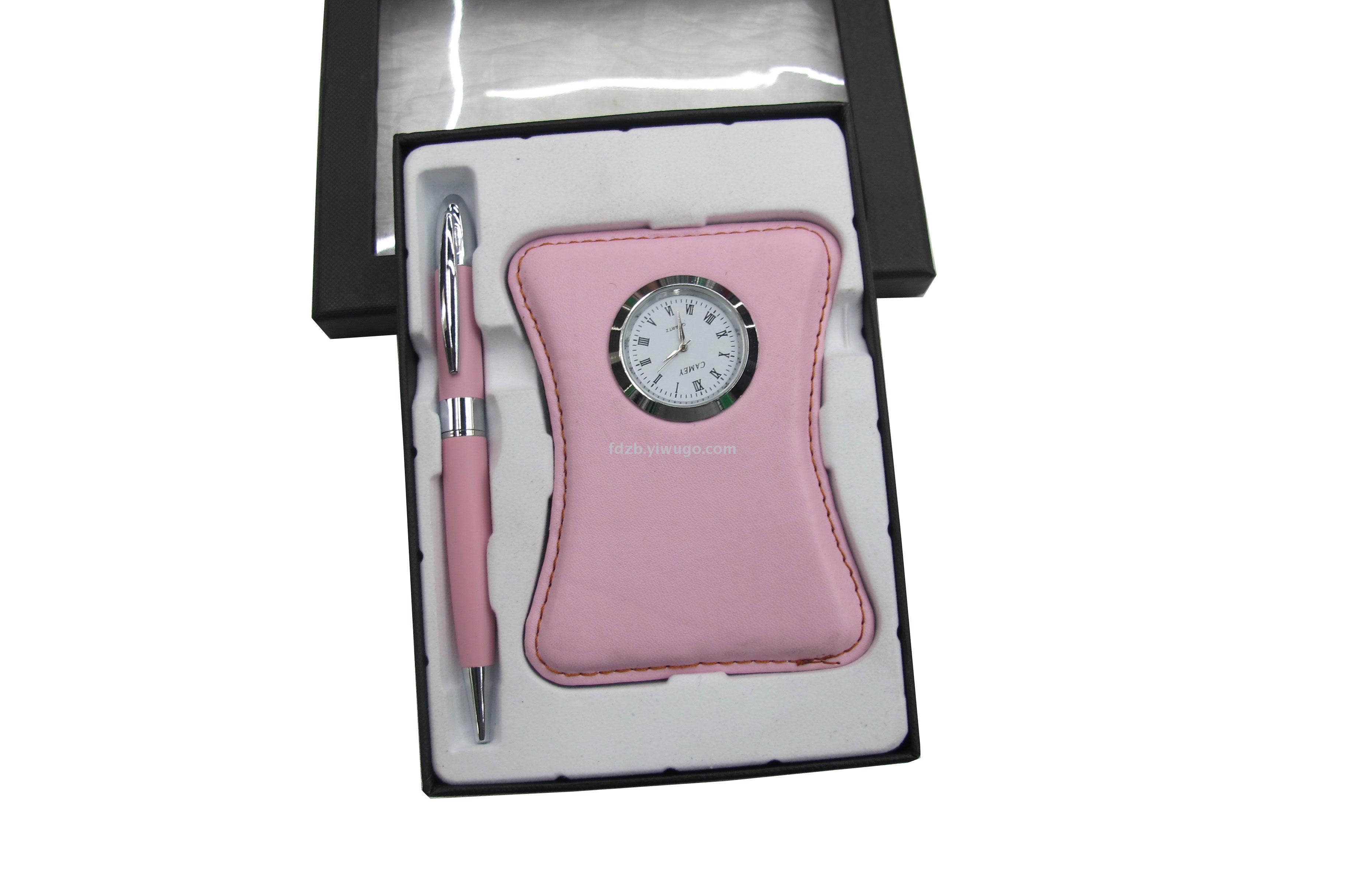 Fashion table set customized LOGO customized enterprise business activities presented desktop clock gift set Fashion table set customized LOGO customized enterprise business activities presented desktop clock gift set
