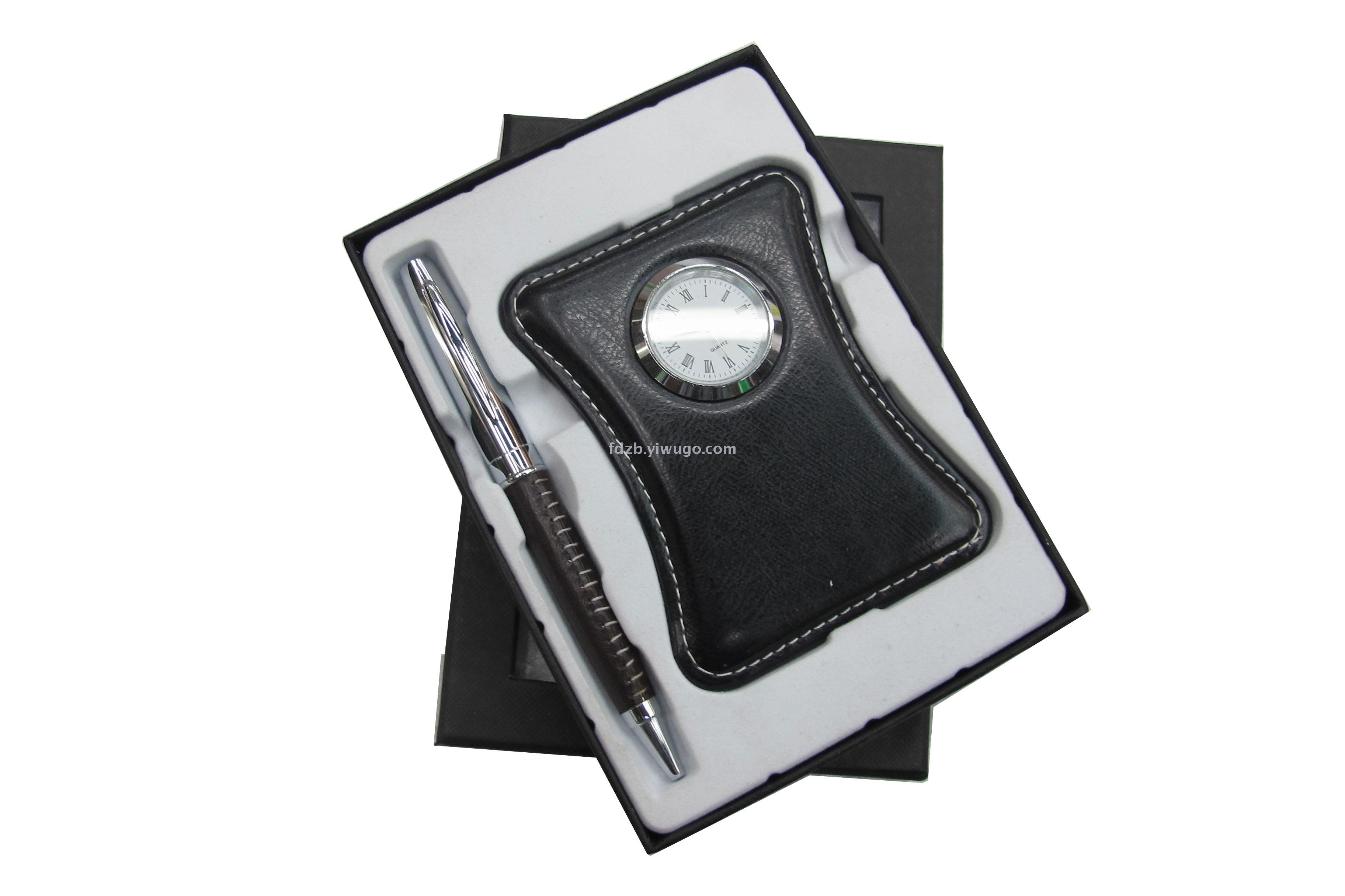 Fashion table set customized LOGO customized enterprise business activities presented desktop clock gift set Fashion table set customized LOGO customized enterprise business activities presented desktop clock gift set