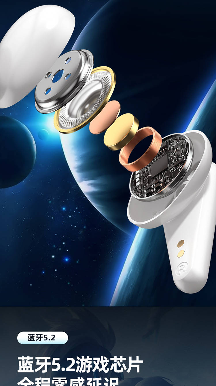 Cross-Border New Product Zero Delay Gaming Electronic Sports Chicken Eating Bluetooth Headset Wireless Single-Ear Binaural Bass Bluetooth Headset Cross-Border New Product Zero Delay Gaming Electronic Sports Chicken Eating Bluetooth Headset Wireless Single-Ear Binaural Bass Bluetooth Headset